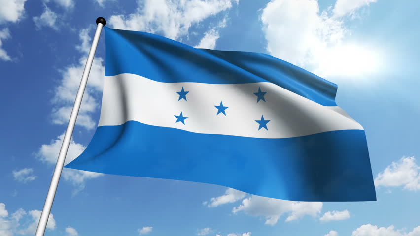 HONDURAS Large Material Flag 1 