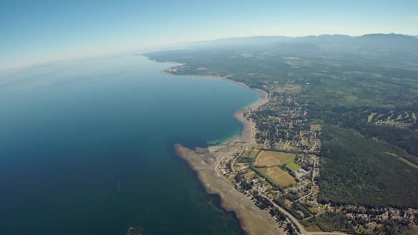 Aerial view of Campbell River