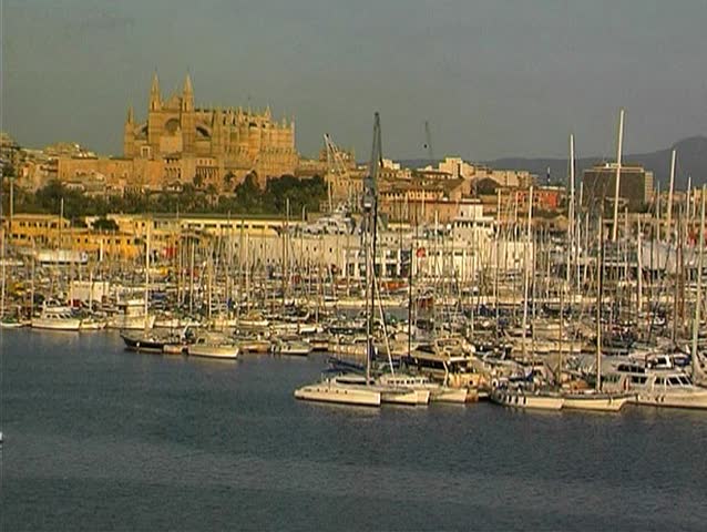 Yacht harbor in Palma de Mallorca, Spain