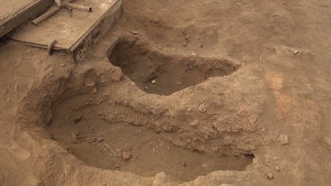 Catalhoyuk - Agu 2014 : They bury people where their own home. on 19th Agu 2014  Catalhoyuk, in Turkey.  It is the largest and best-preserved Neolithic site found to date, it existed about 7500 BC
