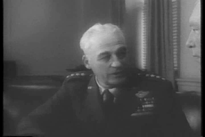 CIRCA 1950s - Lieutenant General Octavio Maza of Brazil visits the U.S. to have consultations with defense planners in 1957.