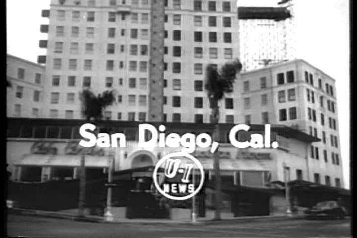 CIRCA 1950s - A glass elevator designed for outer space, is put into the El Cortez hotel in San Diego in 1956.