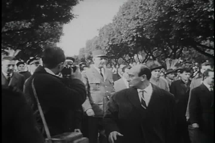 CIRCA 1960s - The Algerian War against France involves General De Gaulle.