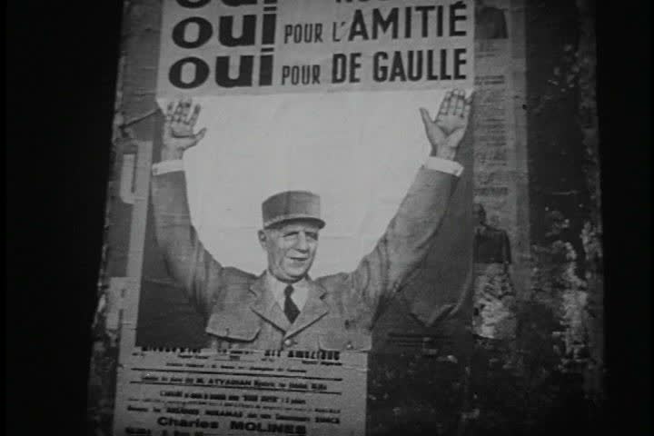 CIRCA 1970s - The Algerian War against France involves General De Gaulle.