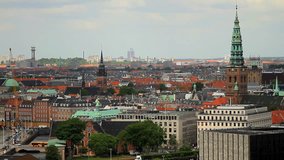 Copenhagen, Denmark, April 2012 - Cityscape of Copenhagen, Denmark.