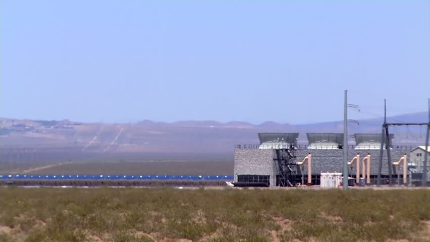 CIRCA 2010s - The Copper Mountain solar farm in Nevada generates clean electricity.