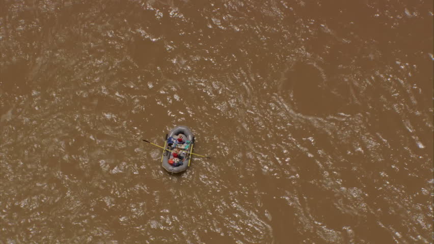 CIRCA 2010s - Pull back from rafters in the Grand Canyon from directly above.
