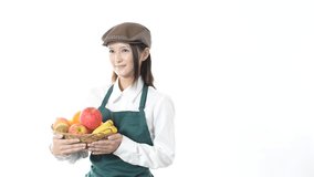 Smiling young waitress
