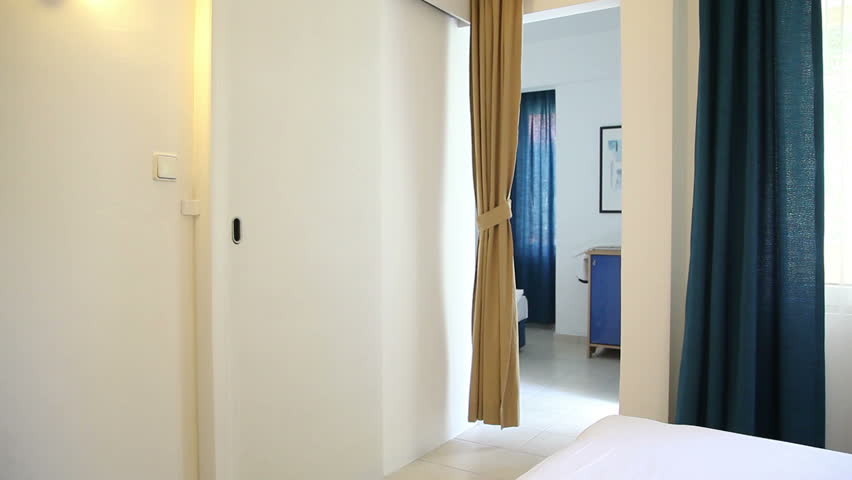 woman in a hotel room 1