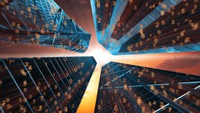 Office buildings and sunset sky and numbers - Powered by Shutterstock - Get 15% off with code: PIKWIZARD15