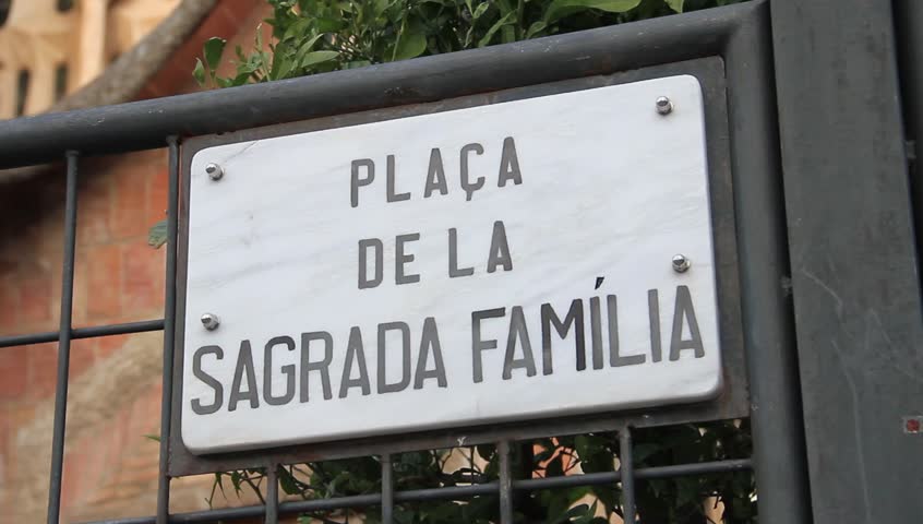 Square Sagrada Familia, Catalonia Barcelona