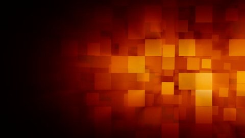 Orange motion background with animated squares. Stock Video