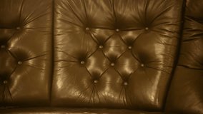 Leather upholstery of old classic furniture
