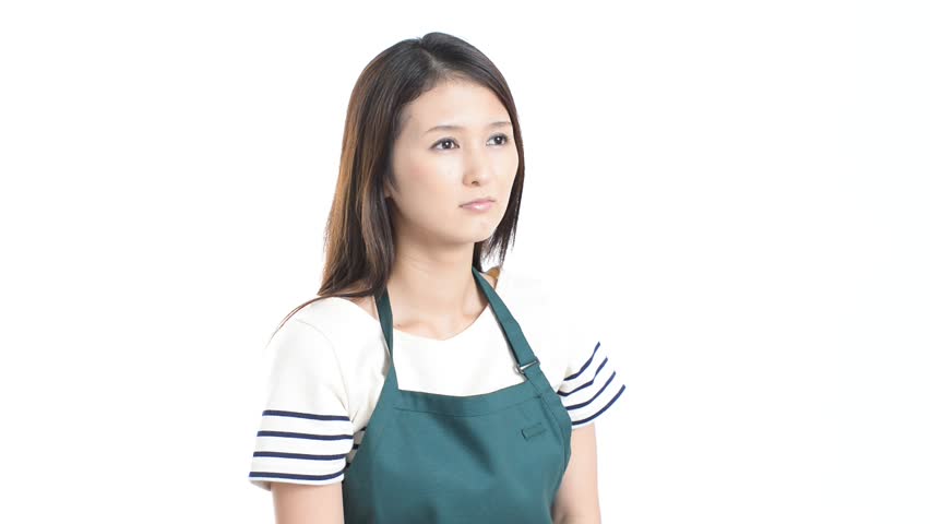 Woman look troubled