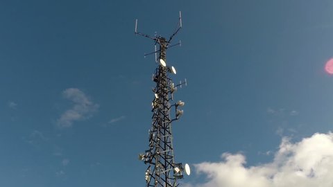 Antenna mast timelapse footage