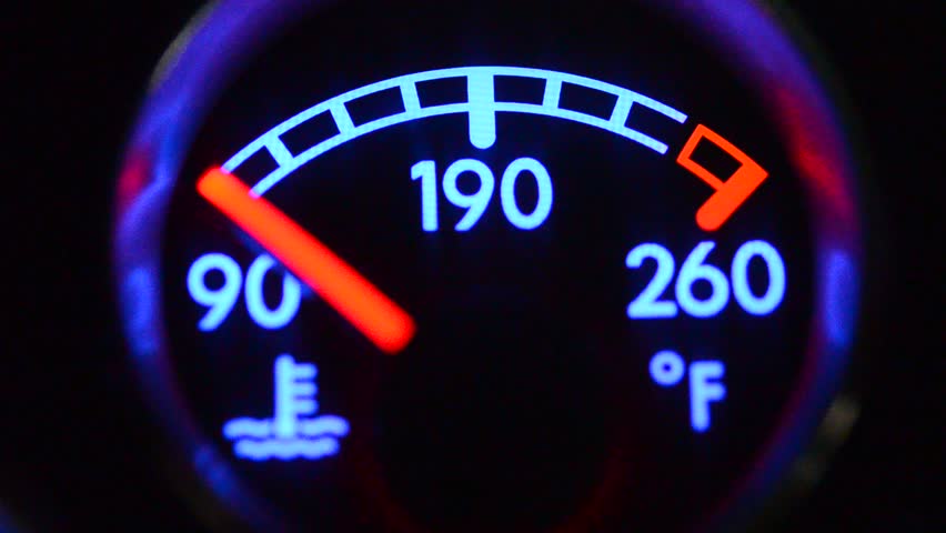 Coolant temp, Car temperature gauge Royalty-Free Stock Footage #7185403