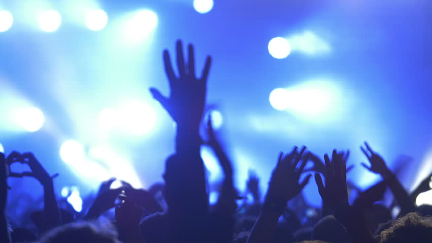 4k Concert Crowd at Live Stock Footage Video (100% Royalty-free