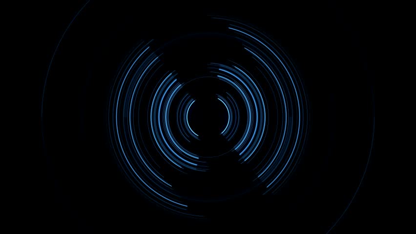 abstract circular minimalistic futuristic animation Stock Footage Video ...