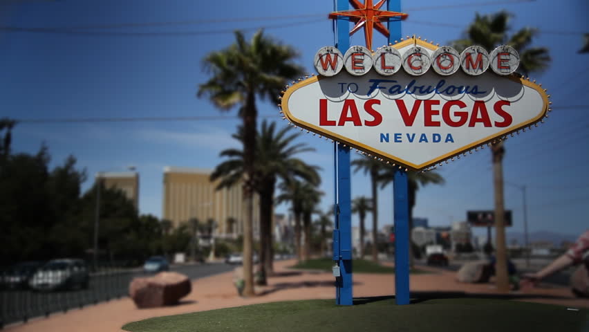 The Las Vegas welcome sign.