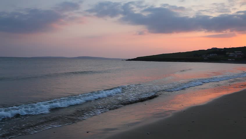 sunset at Garretstown strand, Co.Cork, Ireland