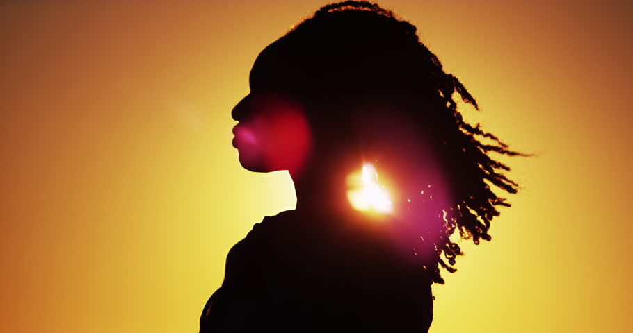 Download Silhouette Of Black Woman Standing Stock Footage Video 100 Royalty Free 7209313 Shutterstock