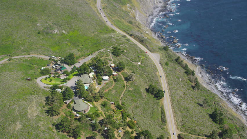 Aerial View of California Coastline Stock Footage Video (100% Royalty ...