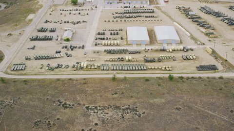 Aerial view of a Military Army base