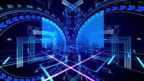  Futuristic technological abstract motion background, seamless loopable. - Powered by Shutterstock - Get 15% off with code: PIKWIZARD15