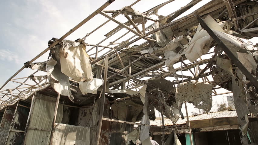 Trading Tents Destroyed in the War