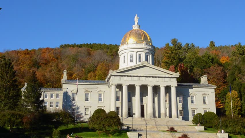 Montpelier Vermont Capital City Smallest Stock Footage Video (100% ...