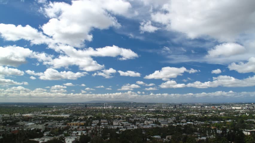 Los Angeles City Skyline Clouds Stock Footage Video 100 Royalty Free Shutterstock