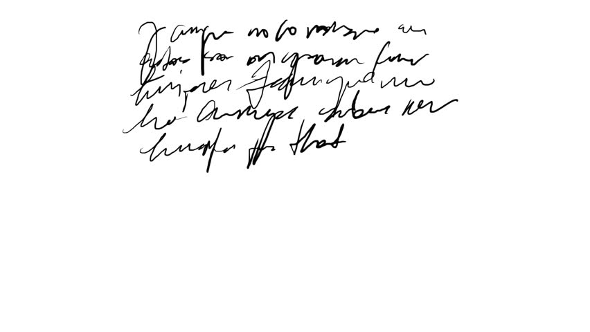 Animated Handwriting Design Element Version Stock Footage Video (100%
