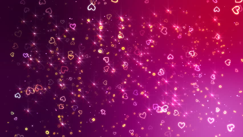 animated falling hearts sparkles love