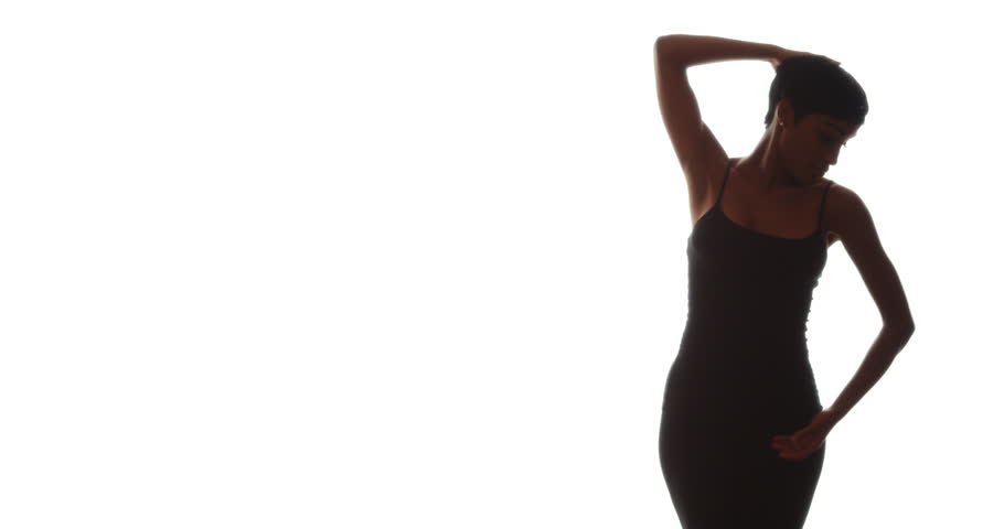 Beautiful Black Woman Dancing On Stock Footage Video (100% Royalty-free