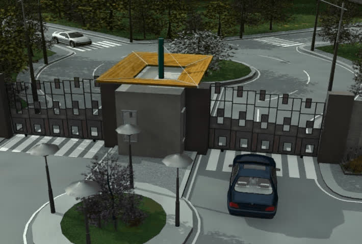 view of modern entrance