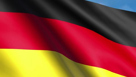 German Flag Animation   - 4K Resolution Ultra HD