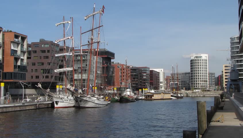 Sailing-ships Hamburg Harbour