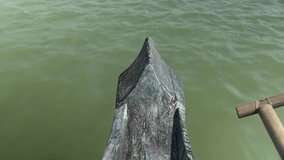 The Mekong River viewed from the bow of a fishing boat ( close up )  - Powered by Shutterstock - Get 15% off with code: PIKWIZARD15