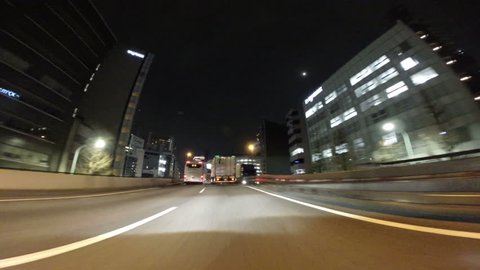 Rapid hyper lapse of Tokyo's picturesque twilight hour transition.