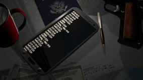 espionage program searches smartphone - 4k Ultra HD - Powered by Shutterstock - Get 15% off with code: PIKWIZARD15