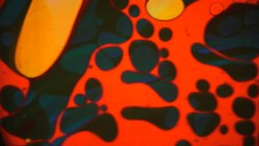 Liquid Light from Oil Wheel 1960's 4K hd Psychedelic Colorful Motion Backgrounds - motion background for music videos, titles, logos, credits
