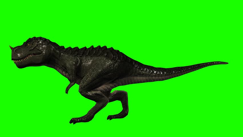 dinosaur with fin on back walks on 2 legs