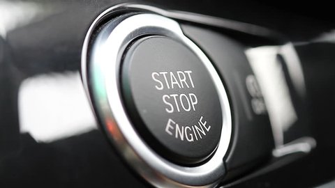 Starting and stopping the engine of a car