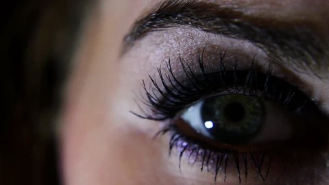Beautiful Female Eye, Opening & Blinking: Extreme Close Up, Macro 8
