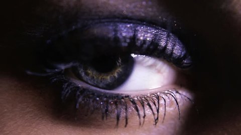 Beautiful Female Eye, Opening & Blinking: Extreme Close Up, Macro 4