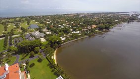 2.7k Aerial video of waterfront homes in West Palm Beach FL