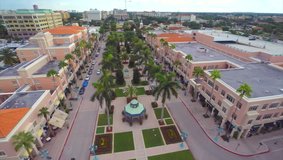 2.7k Aerial video of Misner Park Promenade West Palm Beach FL 1
