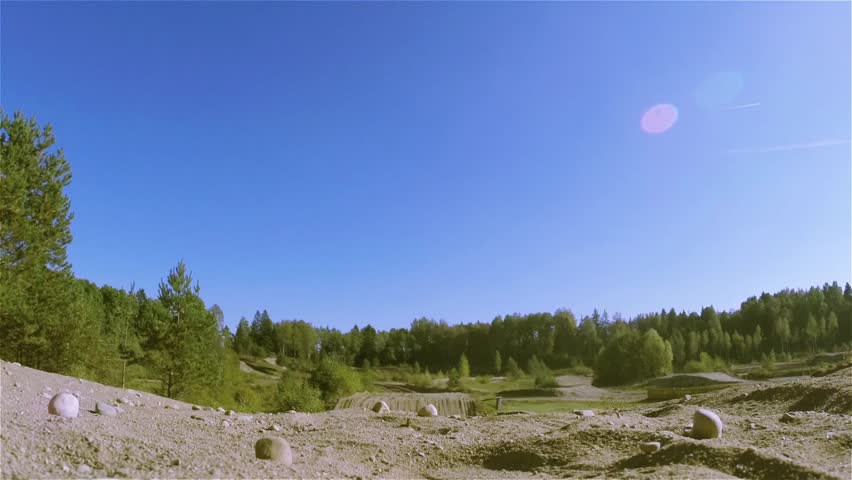 biker making a stunt and jumps in the air 