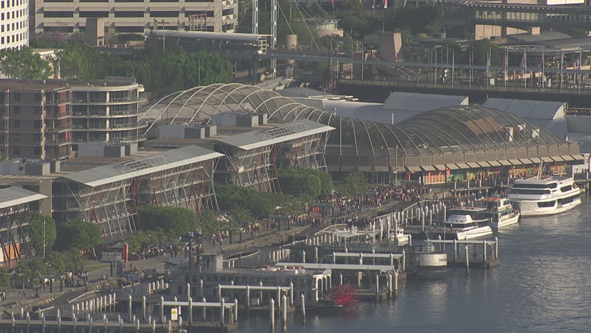 SYDNEY, NEW SOUTH WALES, AUSTRALIA - CIRCA 2013- Boats in a busy harbour circa 2013 in Australia.