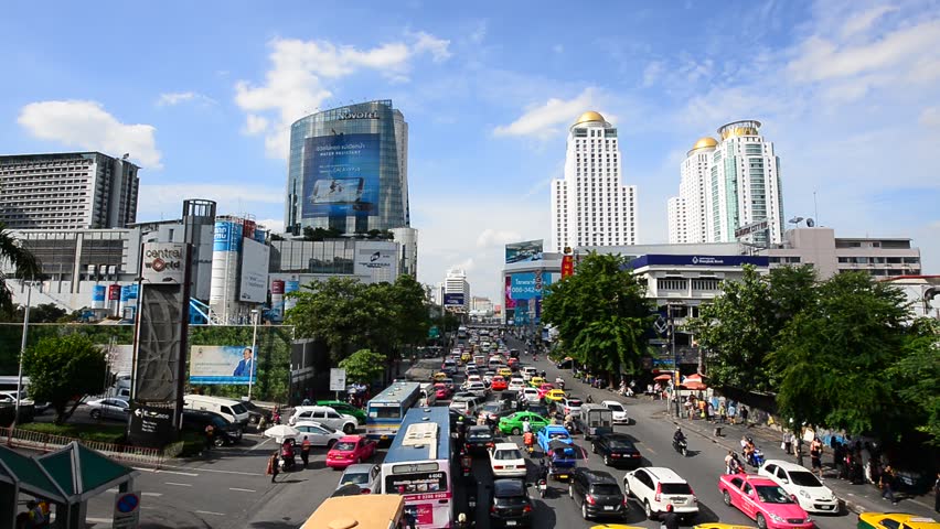 Rat Damri road. in Bangkok ,Thailand:22 September 2014